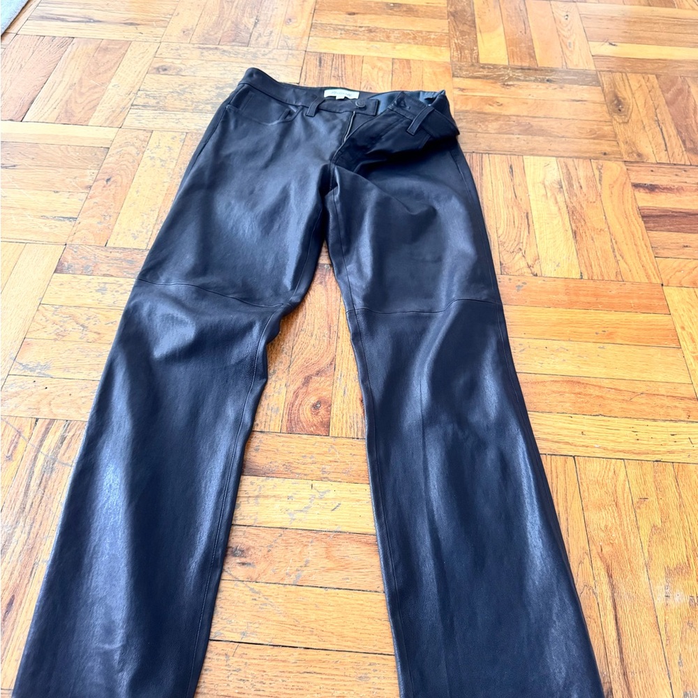 Madewell Black LEATHER Jeans